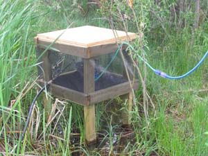 Elevated compressor stand protects from high water